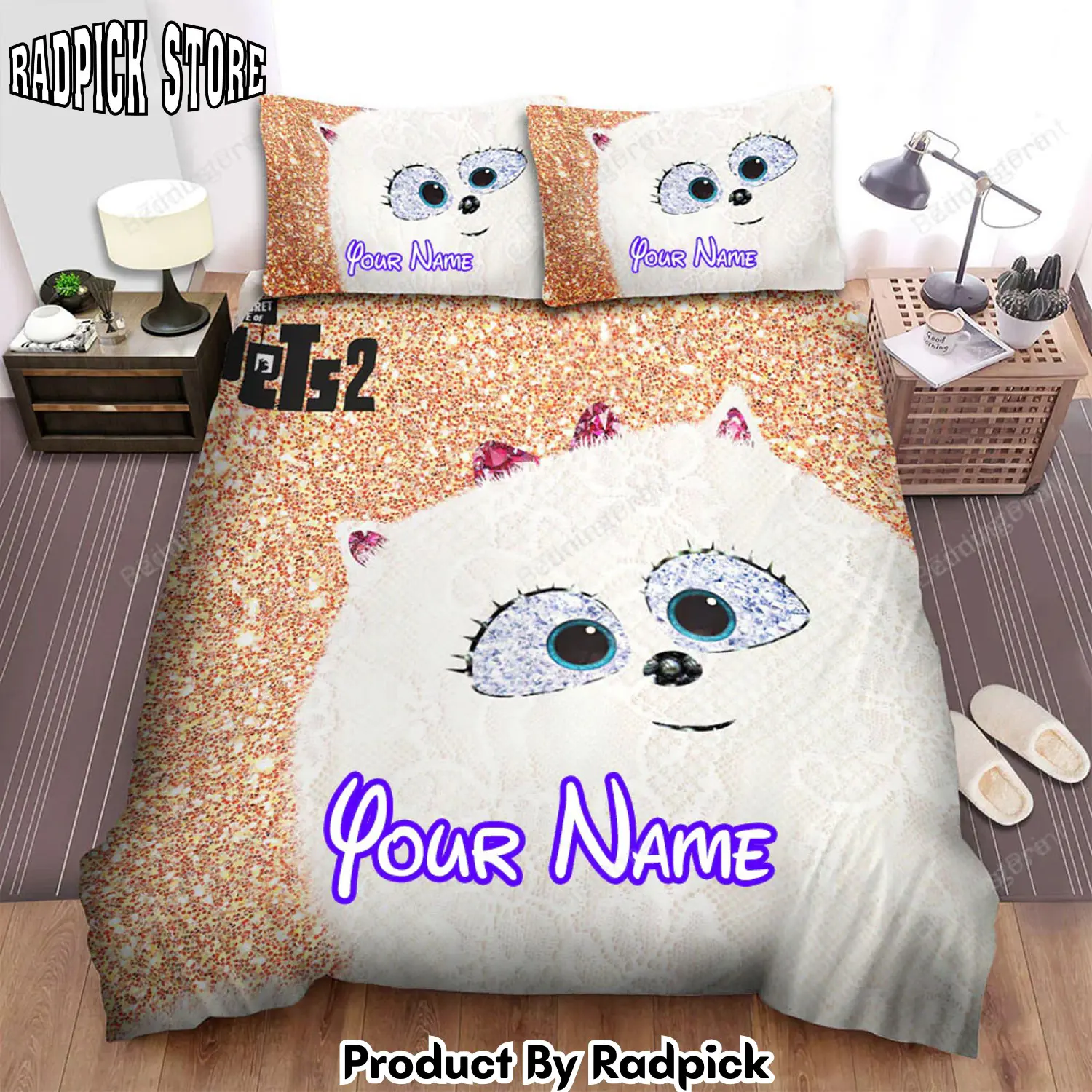 Radpick the secret life of pets 2 28201929 movie illustration 3 bed sheets duvet cover personalized name bedding sets rp327948